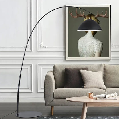 Elieten Arched Floor Large Modern Fish Arc Lamp